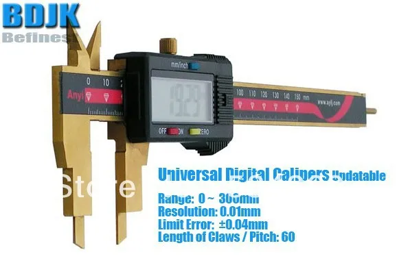 

0~300mm Universal Digital Vernier Caliper / Measuring Instrument with 0.04mm Limit Error
