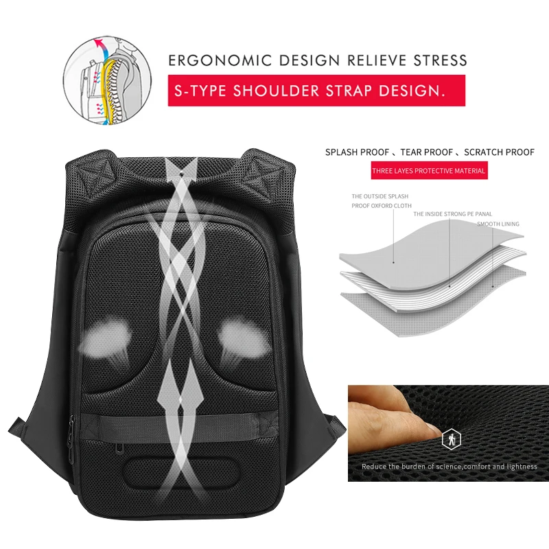 Negro hombres Mochila de viaje de 15,6 pulgadas portátil mochilas para Multi-capa bolsas hombre Mochila repelente al agua de negocios mochilas para n0010 Negro hombres Mochila de viaje de 15,6 pulgadas portátil mochilas para Multi-capa bolsas hombre Mochila repelente al agua de negocios mochilas para n0010