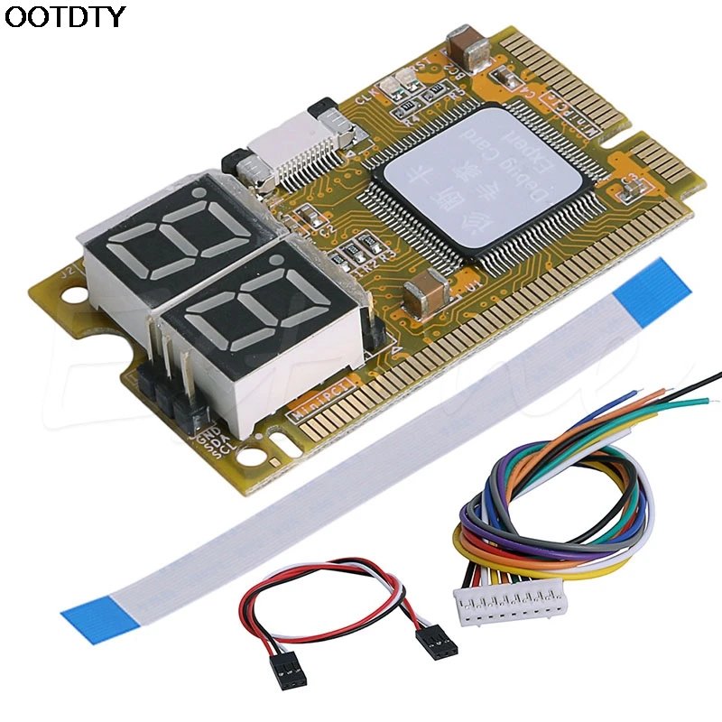 

New Test Card 5 in 1 Test Card Notebook Diagnose Test Debug Post Card Karte Mini PCI I2C PCI-E LPC ELPC hot