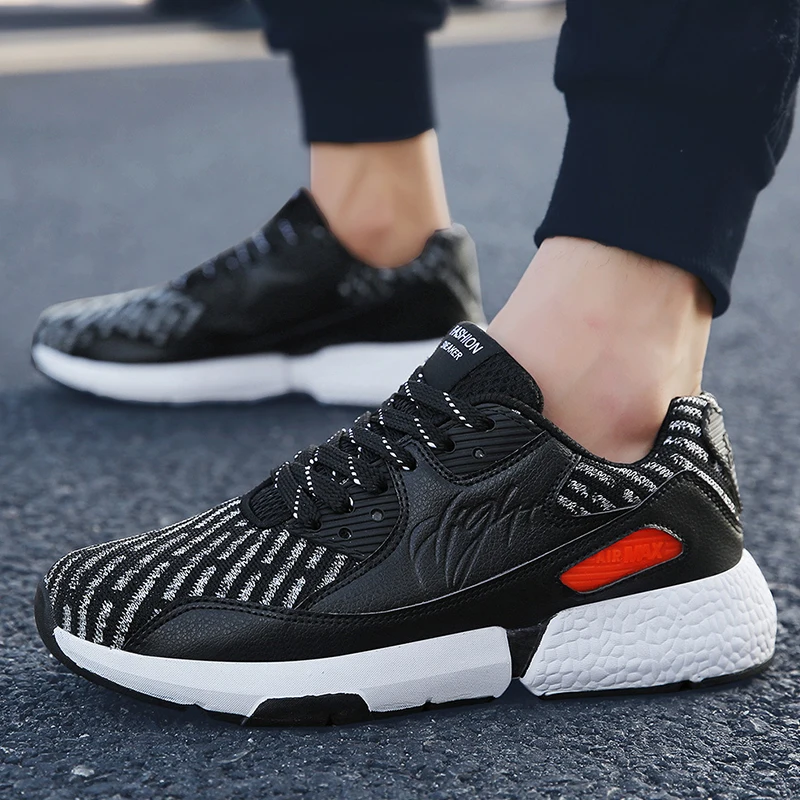 

New Running Shoes for Men Ultra Boosts Cushioning Breathable Mesh Sneakers Outdoor Sports Solid Fashion Casual Walking Shoes