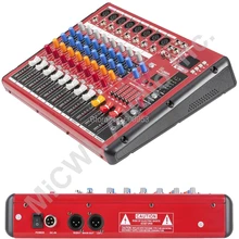 High Quality Pro Radio Bluetooth Microphone dial Digital Effect Mixer Mixing sound console USB MP3 48V DJ Recording Studi 8 CH High Quality Pro Radio Bluetooth Microphone dial Digital Effect Mixer Mixing sound console USB MP3 48V DJ Recording Studi 8 CH