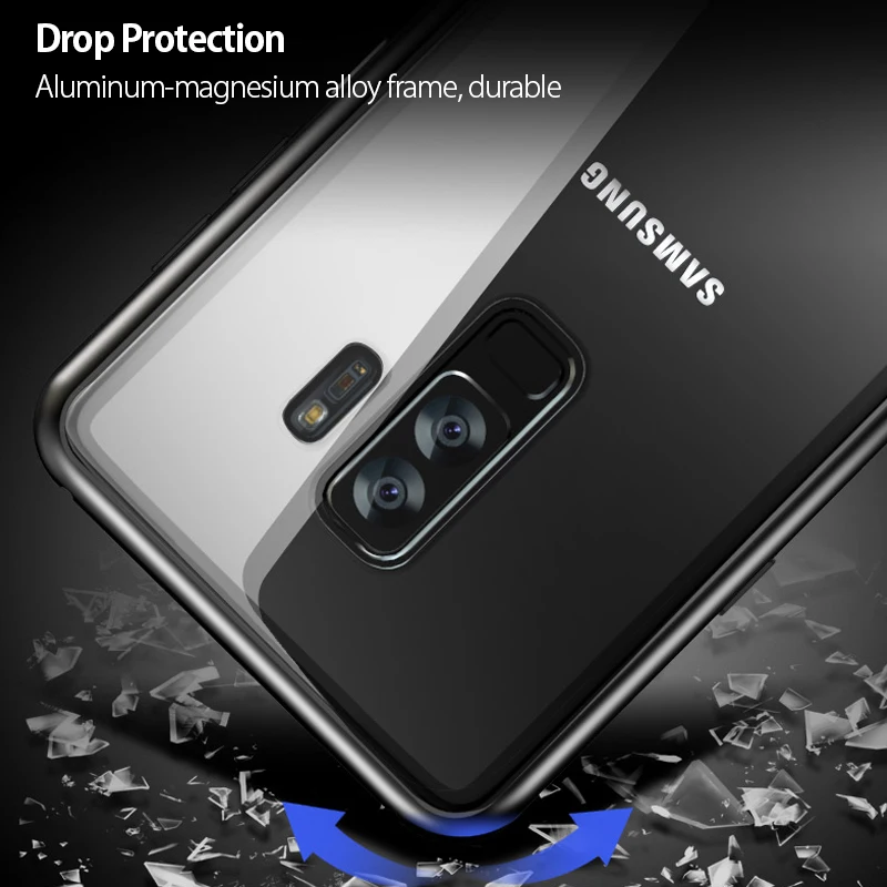 Магнитный чехол для samsung Galaxy S10 Plus, стеклянная задняя крышка, адсорбционный магнит, чехол sumsung S9 S8 S10E S10plus S 10 9