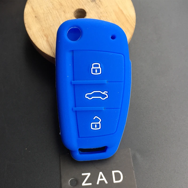 Силиконовый защитный чехол ZAD для Audi Sline A3 A5 Q3 Q5 A6 C5 C6 A4 B6 B7 B8 TT 80 S6 Автомобильный