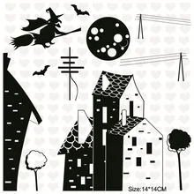 

InLoveArts 11*16cm Halloween Clear Stamps for Scrapbooking New 2018 Album Embossing Silicone Transparent Clear Stamps DIY Crafts