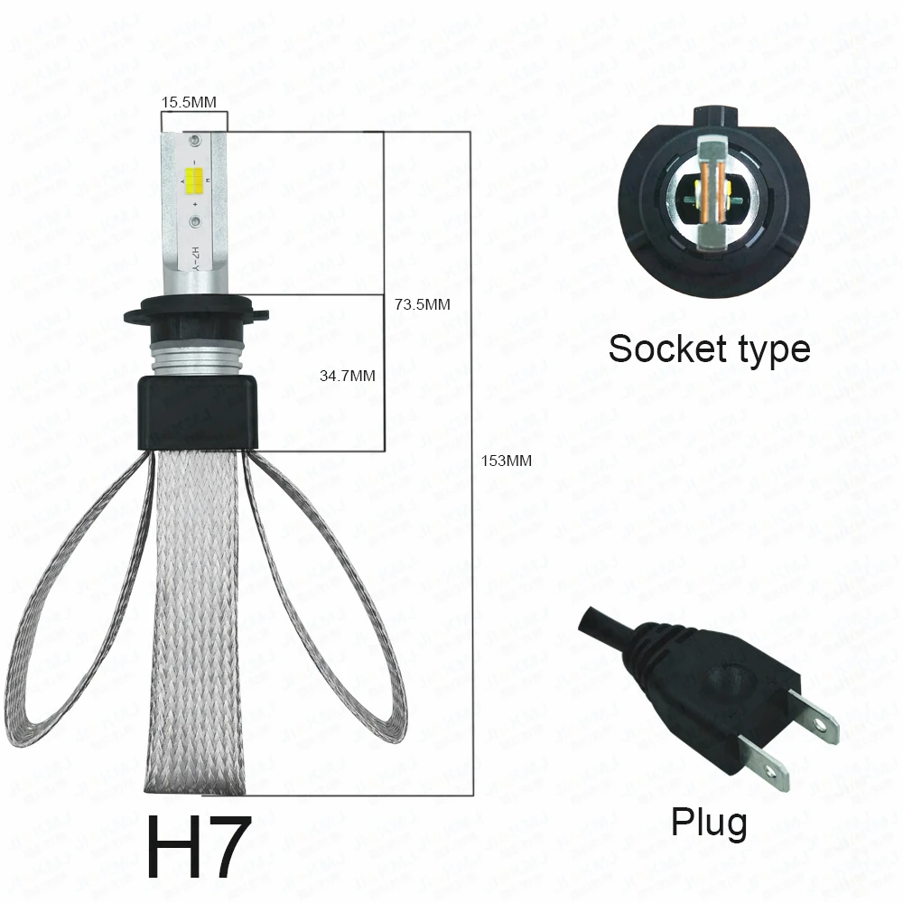 T9-H7 2 шт./лот 3 цвета temperatureswitch свободно 3000 К 4300 К 6000 К 60 Вт 9600LM IP68 водонепроницаемый изюминкой высокого качества