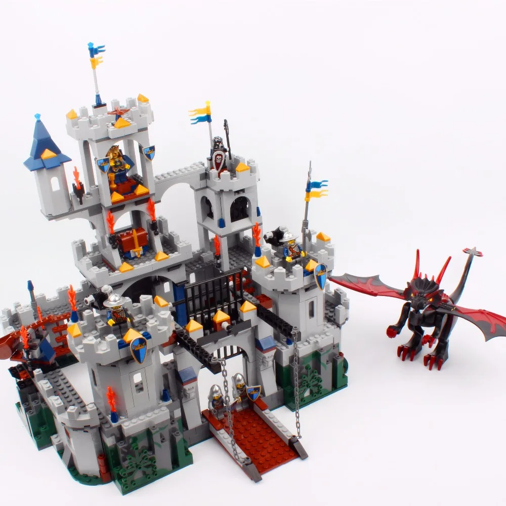 

16017 Movie Series King Castle Battle Siege Set 1023Pcs Building Block Toys Compatible with City 7094