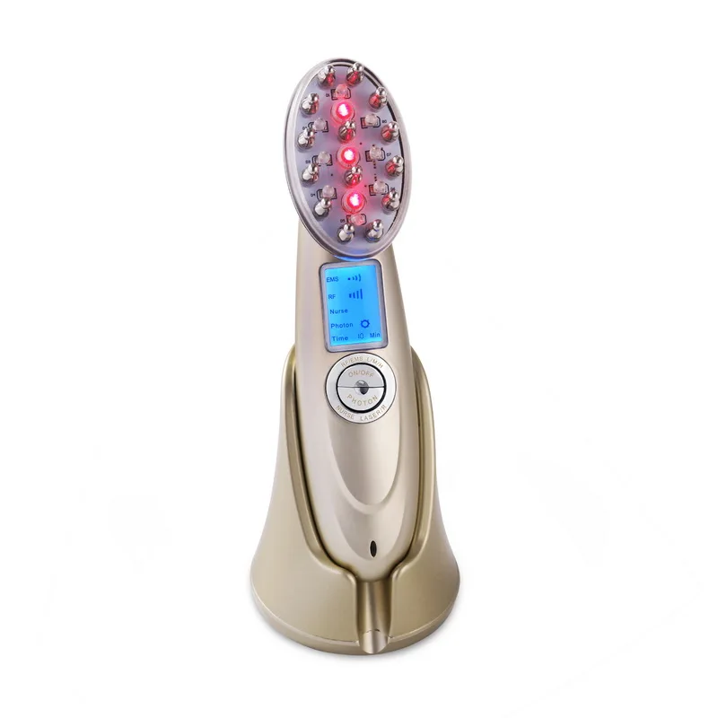 RF EMS Laser Hair Regrowth Brush Prevent Anti Hair Loss LED Photon