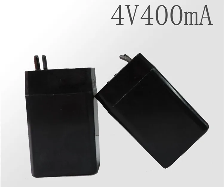 2X4 V 400mAH аккумуляторная свинцово-кислотная батарея маленькая батарея фонарик батарея 4V400MAH 28*22*46 мм