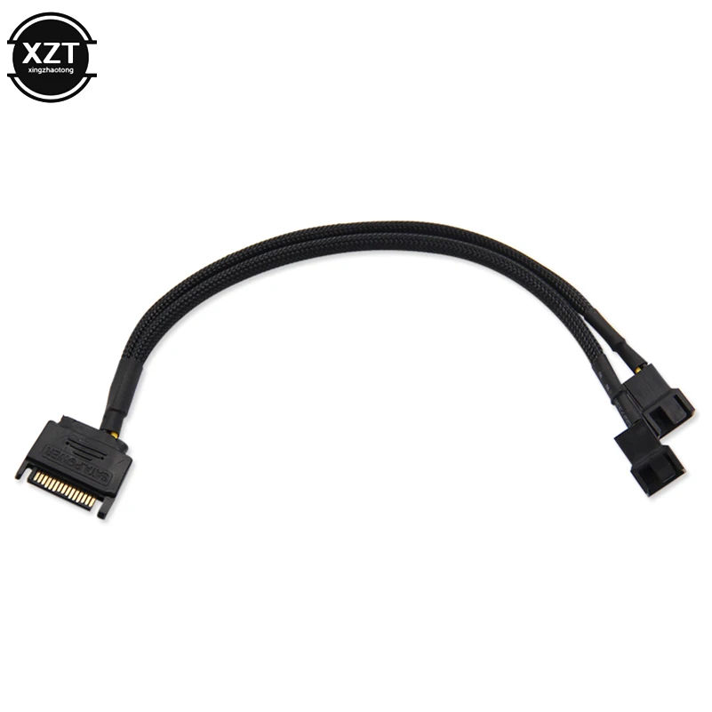 Рукав SATA 15Pin до 3Pin 4Pin охлаждающий вентилятор адаптер питания удлинитель провод