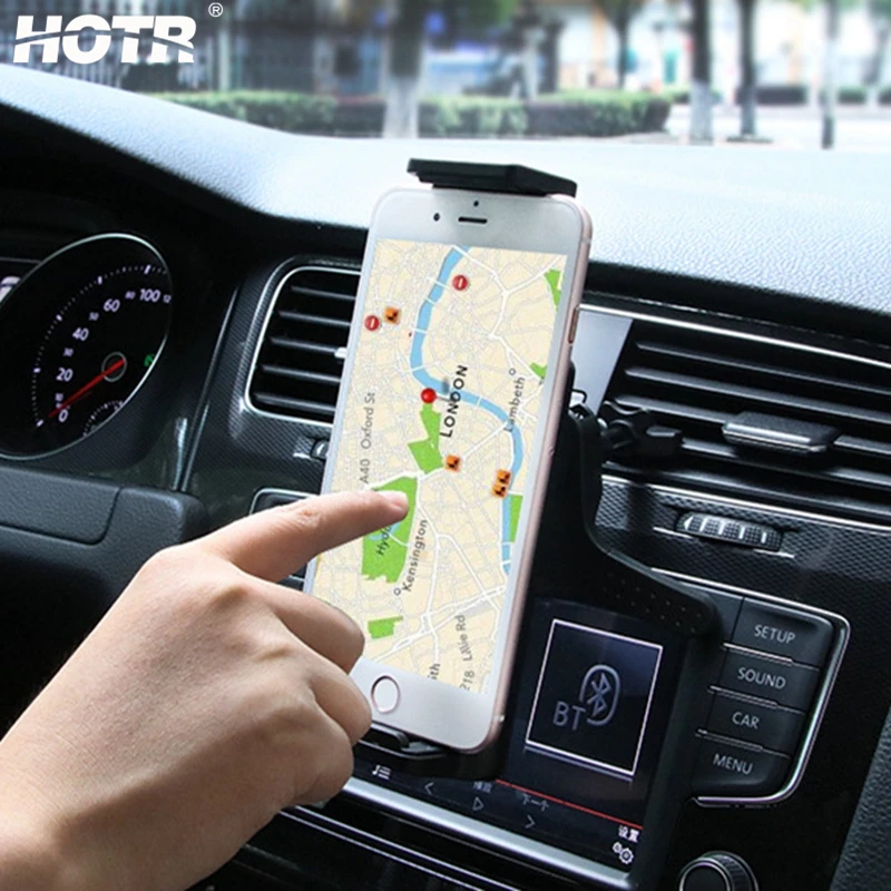 

115mm-185mm Air Vent Car Phone Holder Stand Mount 360 Rotatable Car Holder Hanger Hook Extendable Car Phone Holder Universal