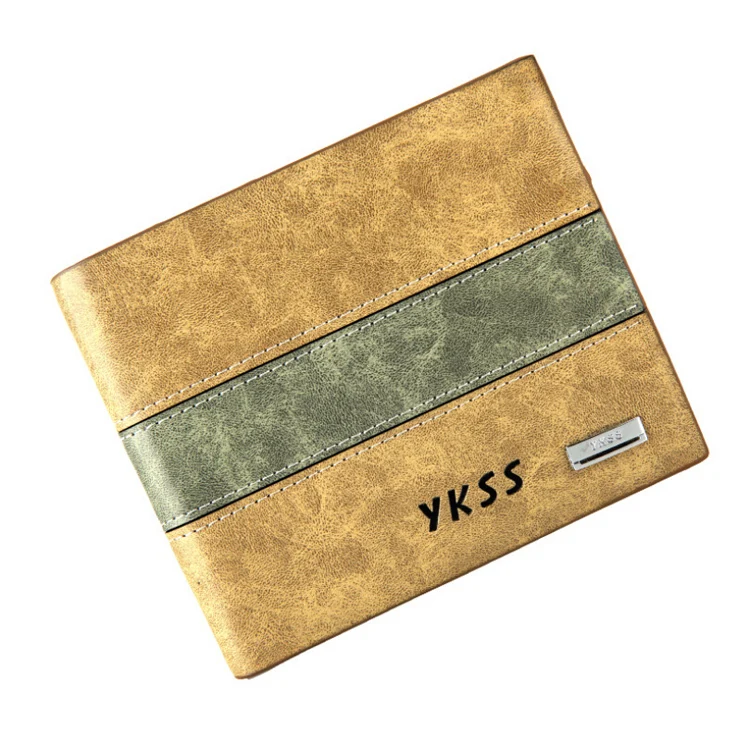 

2018 Hot Sale Fashion Multicard Bit Wallet ,Short Style Quality Soft PU Leather 2 Colors Card Holder Purse Wallets For Men 052