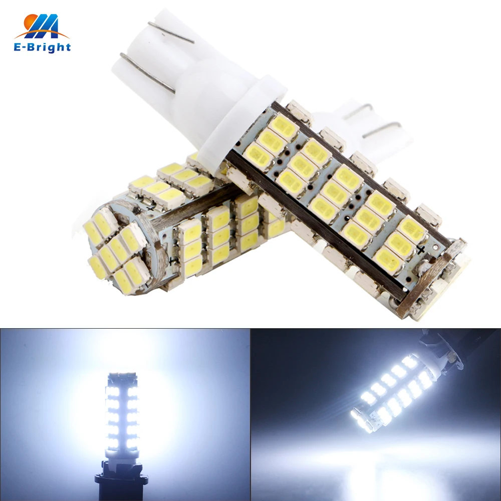 YM E Bright 500X T10 W5W 1206 68 SMD 194 168 светодиодов 12 В Светодиодные Автомобильные лампы белого