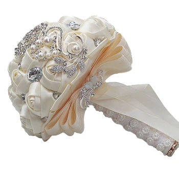 

Artificial Wedding Bouquets Hand Made Flower Rhinestone Bridesmaid Crystal Bridal Wedding Bouquet Mariage