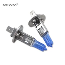 1 пара H1 альтернатива галогенным лампам на 12 V 6500 к супербелый Автомобильный Противотуманные фары темно-синего цвета с высокой мощностью 55 Вт передние противотуманные фары