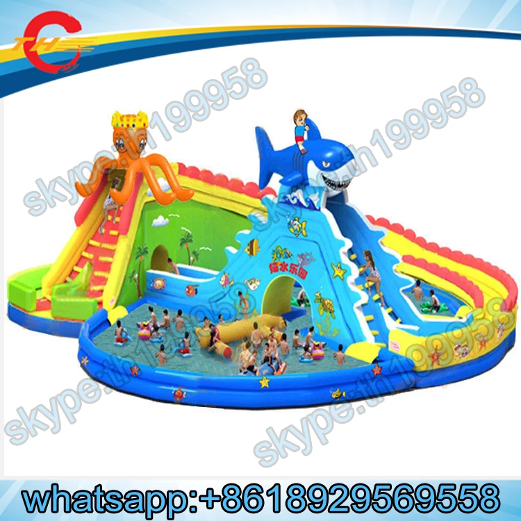 

giant inflatable water slide with pool for adult,inflatable playground,inflatable amusement park