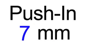 Круглый типа push-в силиконовые носоупоры Размер 7/9/11 мм дополнительно - Цвет: Push In 7mm