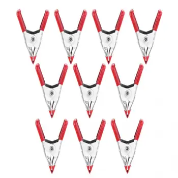 

10pcs/set 2 Inch Multifunction Metal Sheet Spring Clamps Tent Clip with A-type and Surface Galvanized for Home Office Use