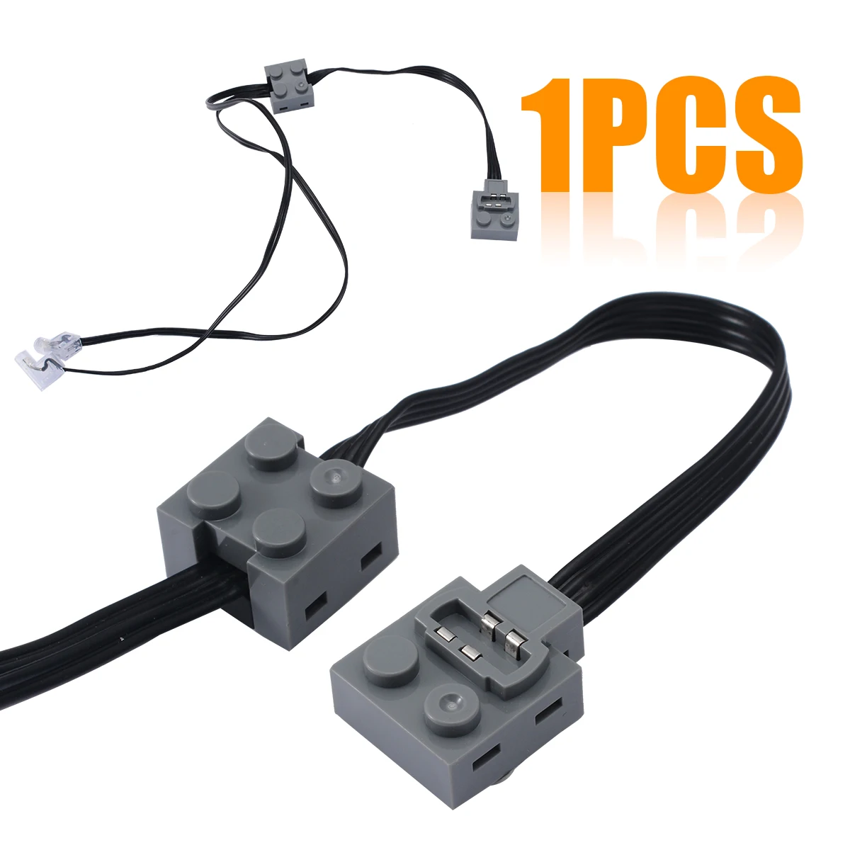 New Technic Power Function 8870 LED Light Link Line Cable For Lego Train Vehicle 1PC 37CM