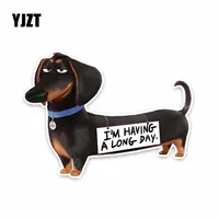 Yjzt-車の装飾用のpvcステッカー,高品質の製品,犬の秘密の生活,15x11cm,C1-4043