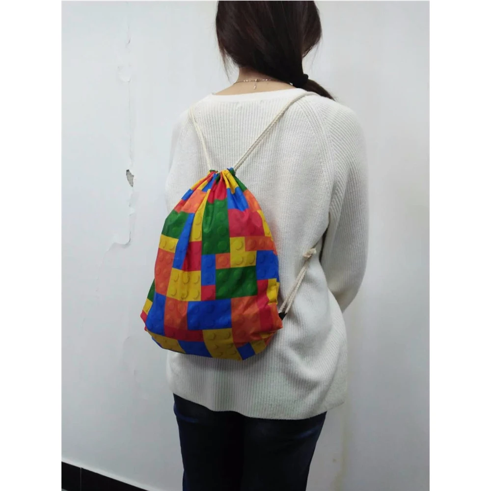 

FORUDESIGNS Fashion Drawstring Bags String Shoulder Backpacks for Girls Boys Leisure Book Bagpacks NO