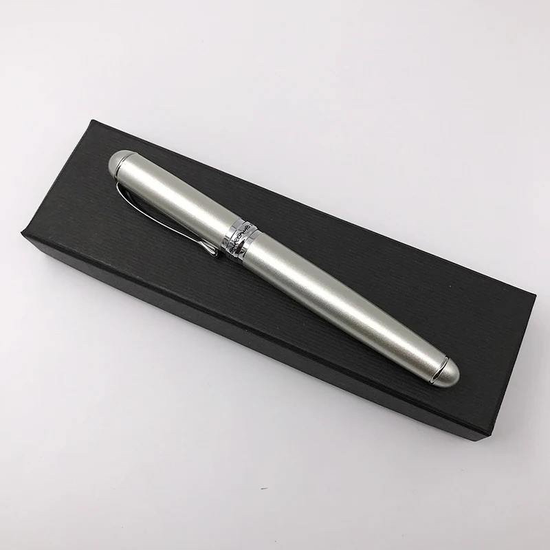 Серебряный зажим Ручка-роллер с 2 шт. заправки подарочный набор Jinhao 750 роскошный знак Ручки Бизнес офис подарок написание канцелярские
