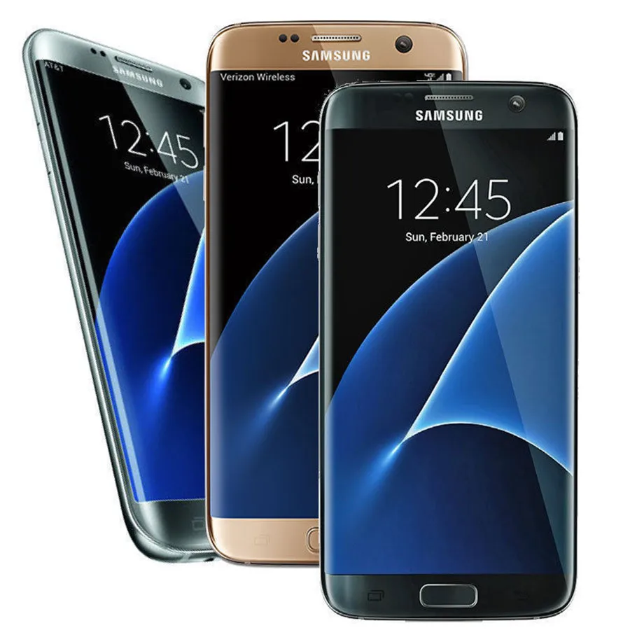 Samsung Galaxy S7 edge Duos G9350, две sim-карты, разблокированный LTE мобильный телефон, четыре ядра, 5,5 дюймов, 12 Мп, 4 Гб ОЗУ, 32 Гб ПЗУ, NFC Snapdragon 820