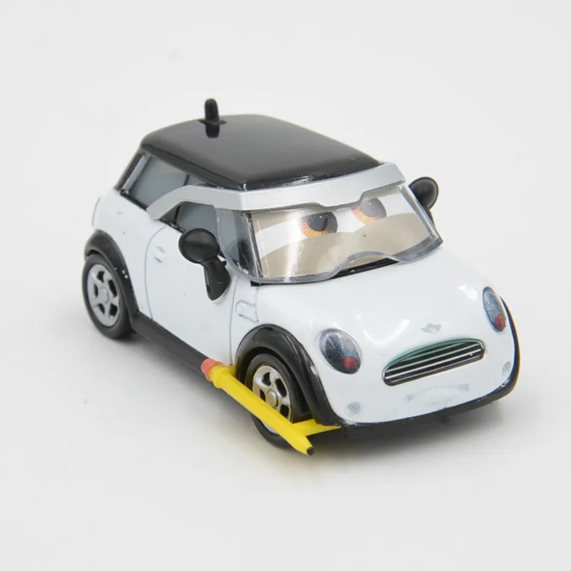Disney Pixar Cars Lightning Mcqueen Cute Mini Cooper 1:55 литье под давлением металлический сплав модель