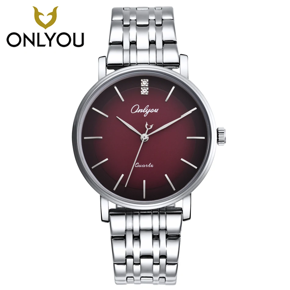 ONLYOU Men Watches Top Brand Luxury Gold Quartz Women Watch Gift Clock Ladies Gold Dress Wristwatch Stainless Steel lovers watch ONLYOU Men Watches Top Brand Luxury Gold Quartz Women Watch Gift Clock Ladies Gold Dress Wristwatch Stainless Steel lovers watch