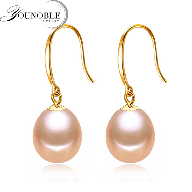 US $38.88 Earrings JewelryNatural Freshwater Pearl Earrings Girls Birthday Anniv
