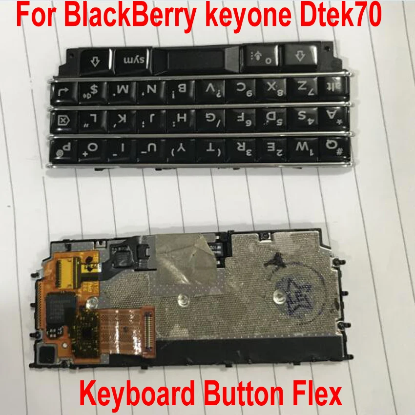 

100% Tested Working Keypad Button With Flex Cable Keyboard For BlackBerry DTEK70 Keyone Key One DTEK 70 Phone Parts