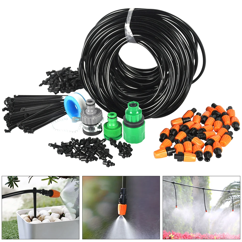 25m DIY Automatic Micro Drip Irrigation System Plant Self Watering