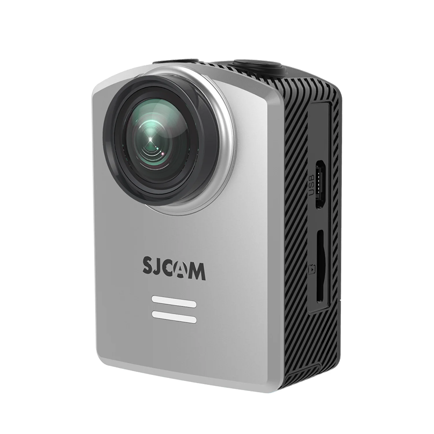 SJCAM M20 воздуха Wi-Fi мини-экшн Спортивная камера для шлема возможностью погружения на глубину до 30 м Водонепроницаемый 1296 P NTK96658 12MP 140 градусов объектив 1,5 'ЖК-дисплей спортивная видеокамера для подводной съемки - Цвет: Серебристый