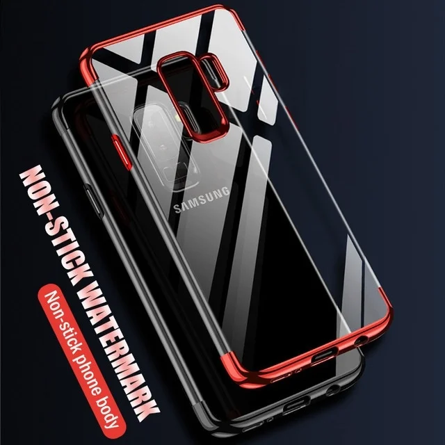 

For Samsung Galaxy S8 S9 Plus A5 A7 A3 J7 J3 J5 2017 Plating Phone Case For Samsung Note 9 8 A6 A8 Plus 2018 Slim Cover Coque