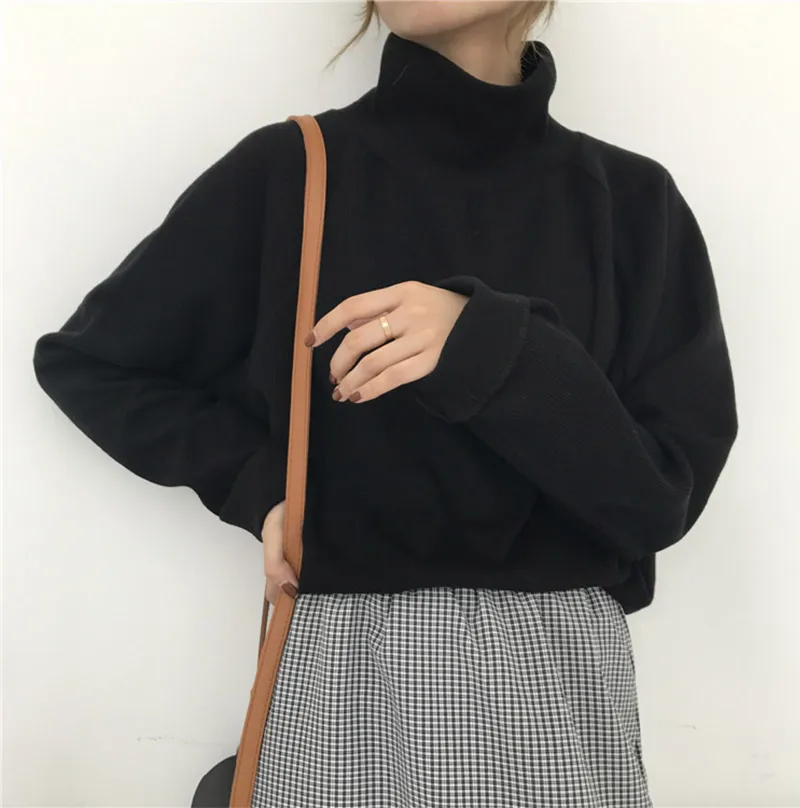 Ccibuy11 Turtleneck Knitted Jumpers for women Women Sweater Casual Loose Long Batwing Sleeve Crocheted Pullovers Streetwear 21 Ccibuy11 Turtleneck Knitted Jumpers for women Women Sweater Casual Loose Long Batwing Sleeve Crocheted Pullovers Streetwear 21