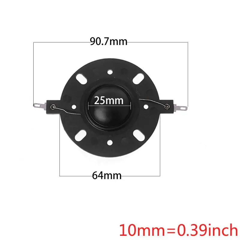 2 шт шелковые мембранные купольные твитеры спикер звуковая катушка 25 мм рупорный привод