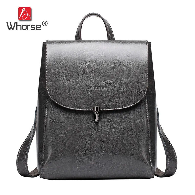 

Simple Genuine Leather Backpack Women England School Bag Cowhide Ladies Back Pack Travelling Bags For Woman High Quality W07860