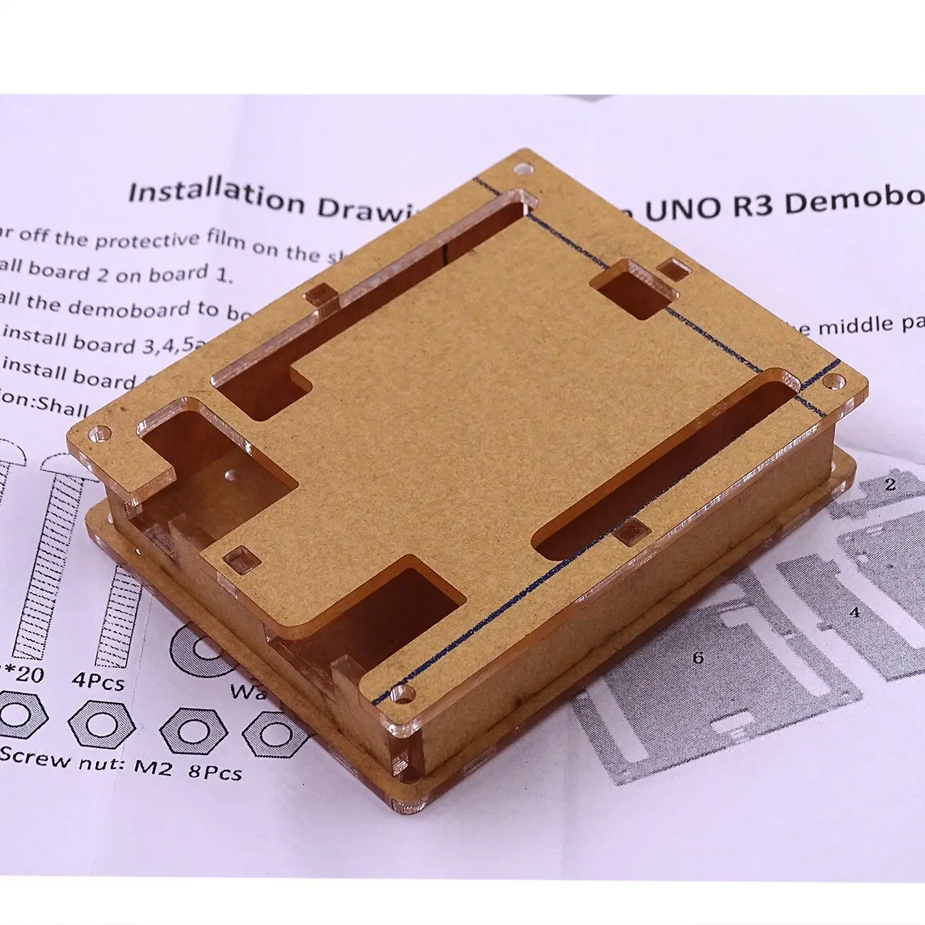 Aliexpress.com : Buy Uno Case Enclosure Transparent Acrylic Box Clear ...