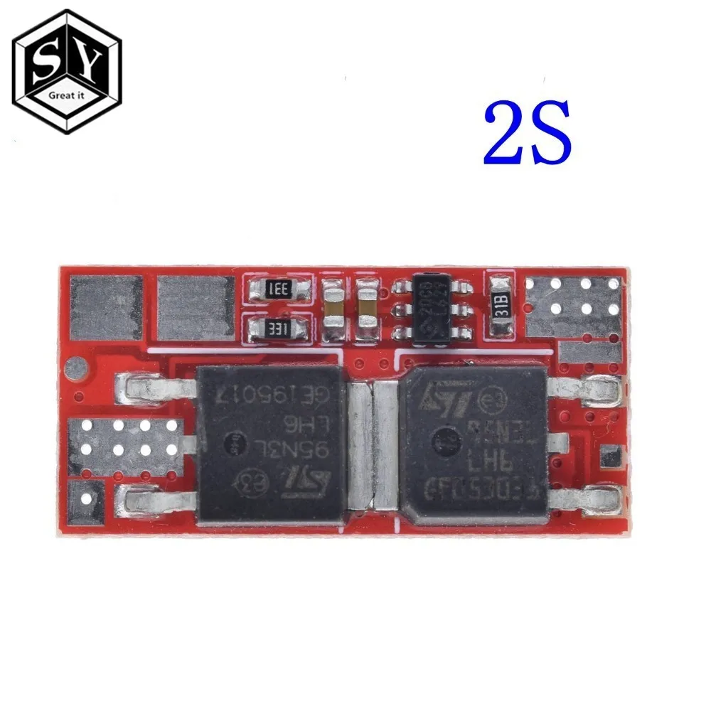 Bms 1s 2s 10a 3s 4S 5S 25a Bms 18650 литий-ионная Lipo литиевая батарея Защитная печатная плата модуль Pcb Pcm 18650 Lipo Bms зарядное устройство - Цвет: 2s bms 10a 8.4v