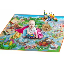 MINOCOOL 120 * 90cm Baby Toys Traffic Map Play Mat Floor Early Education Toddler Crawling Mat Safety Kids Climbing Blanket