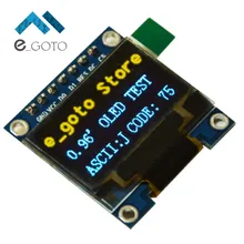 0.96 дюймов IIC SPI последовательный 128×64 цвет желтый, синий; размеры 34–43 OLED Дисплей модуль I2C ЖК-дисплей Экран доска 0.96 «ssd1306 для arduino/STM32/51