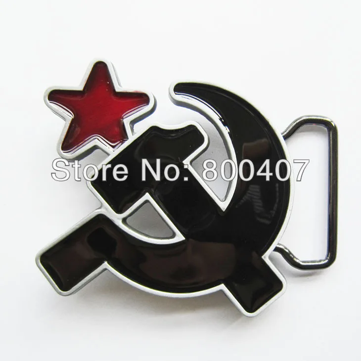 

Retail Distribute Soviet Hammer And Sickle Belt Buckle BUCKLE-OC012 Free Shipping