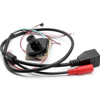 

HD 5MP Audio IP CCTV Camera Module 5.0MP Network Security IPC PCB board CMOS H.265 ONVIF with Microphone lens cable