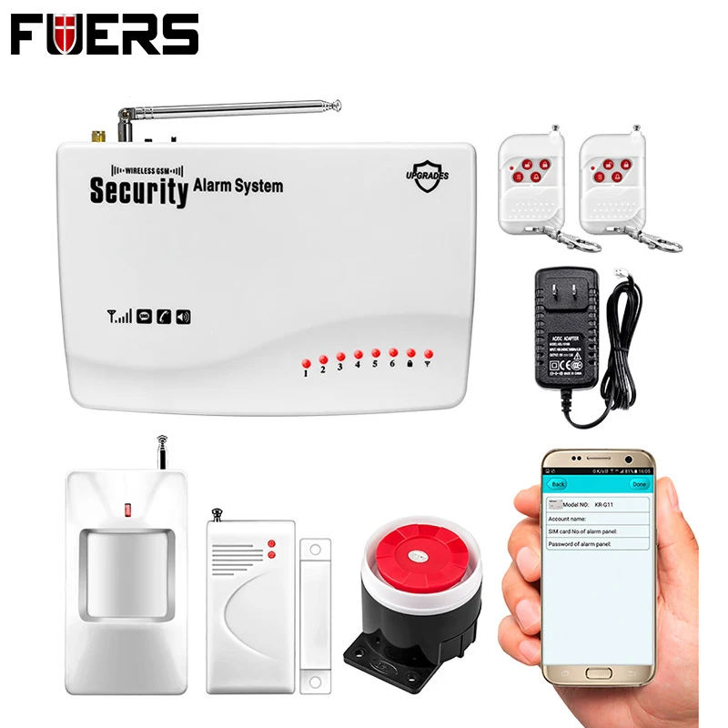 bilder für APP IOS/Android Fernbedienung ARM/Entwaffnen Wireless/Verdrahtete Quad 4 Bands GSM Hause Einbrecher Auto Dialer Voice Security Alarm System bilder für APP IOS/Android Fernbedienung ARM/Entwaffnen Wireless/Verdrahtete Quad 4 Bands GSM Hause Einbrecher Auto Dialer Voice Security Alarm System