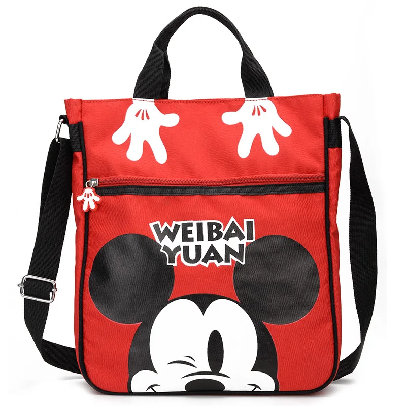 Disney Микки Маус леди мультфильм ткань Оксфорд сумка модные сумки подарок для девочек сумки пакет для хранения милые - Цвет: A