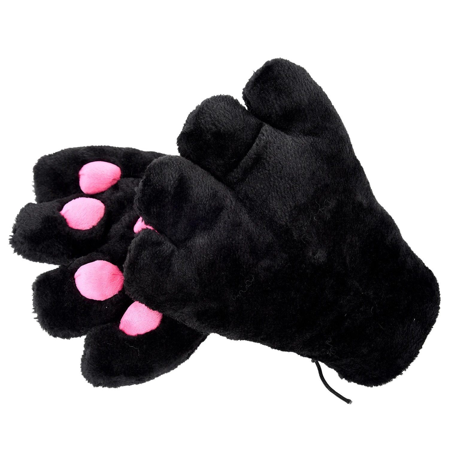 17 Nouveau 2 X Gant Patte De Chat En Peluche Costume Pour Cosplay Noir Aliexpress