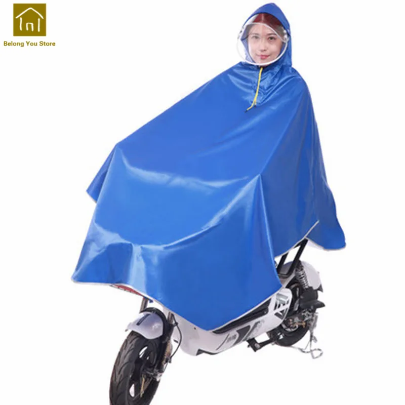Мотоциклетный дождевик водонепроницаемый Женский уличный мотоцикл Дождевик женский длинный Капа Para Lluvia дождевик непроницаемый WKR153 - Цвет: Blue A