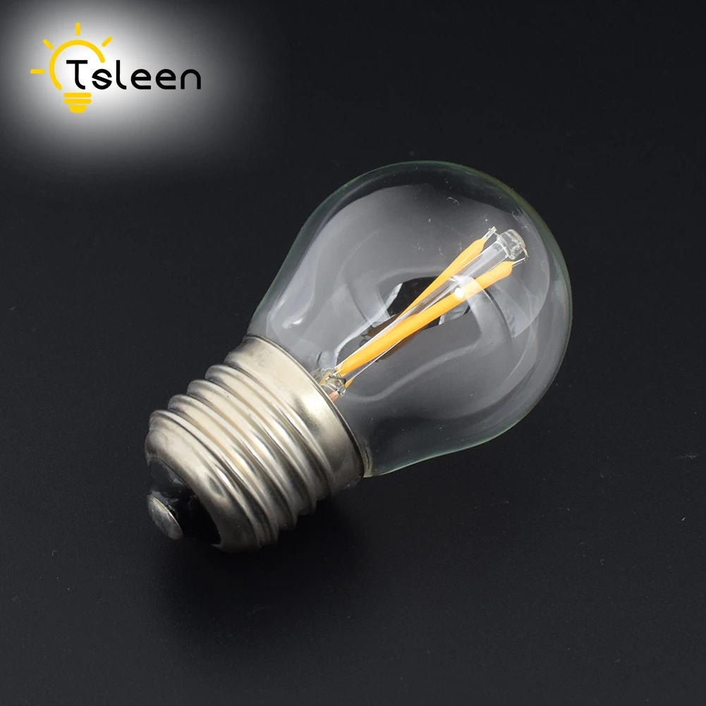Home Garden E27 Tsleen G45 A60 4 8 12 16w Edison Retro Filament