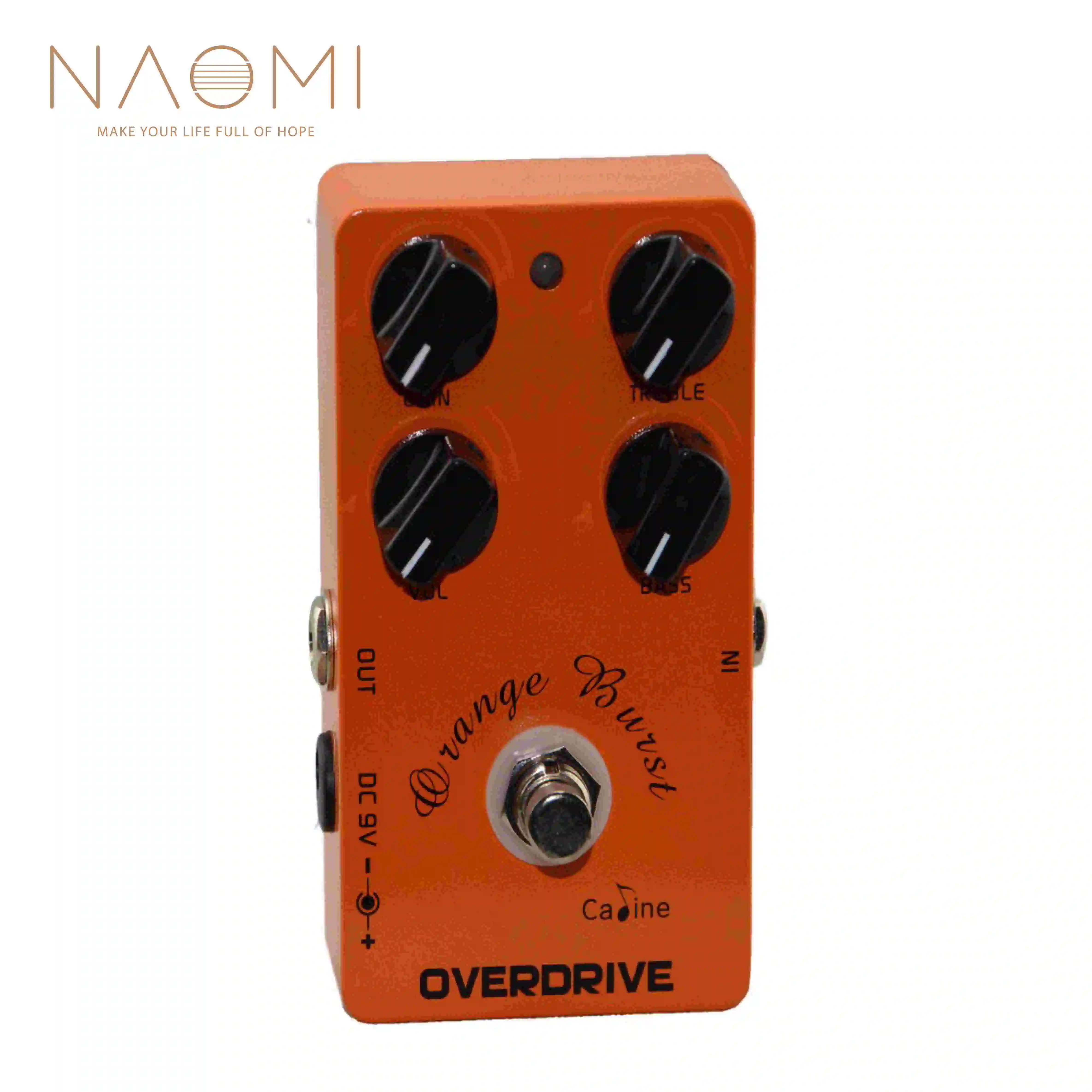 NAOMI Caline CP 18 OD Guitar Pedal Overdrive Guitar Effect Pedal True Bypass Orange Burst CP18