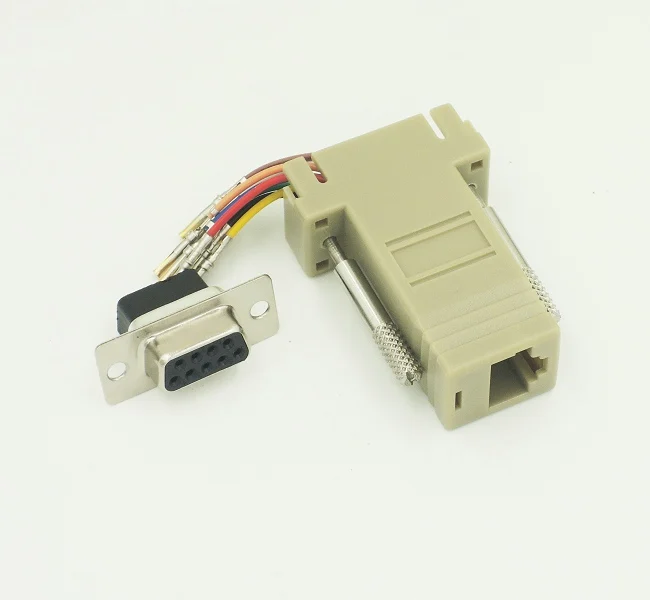 DHL Бесплатная доставка DB9 Женский RJ45 RS232 Модульный адаптер 100 шт./лот|db9 rj45|rj45 db9rs232