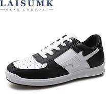 LAISUMK 2019 New Mens Leather Casual Shoes Lace Up Male Flat Soft Leather Comfortable Black Man Fashion Walking Casual Shoes LAISUMK 2019 New Mens Leather Casual Shoes Lace Up Male Flat Soft Leather Comfortable Black Man Fashion Walking Casual Shoes